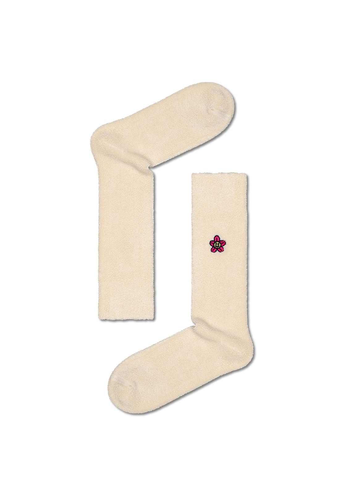 image_2_1125947_NONE_01 Happy Socks Embroidered Flower Crew Sock, unisex enkelsokken