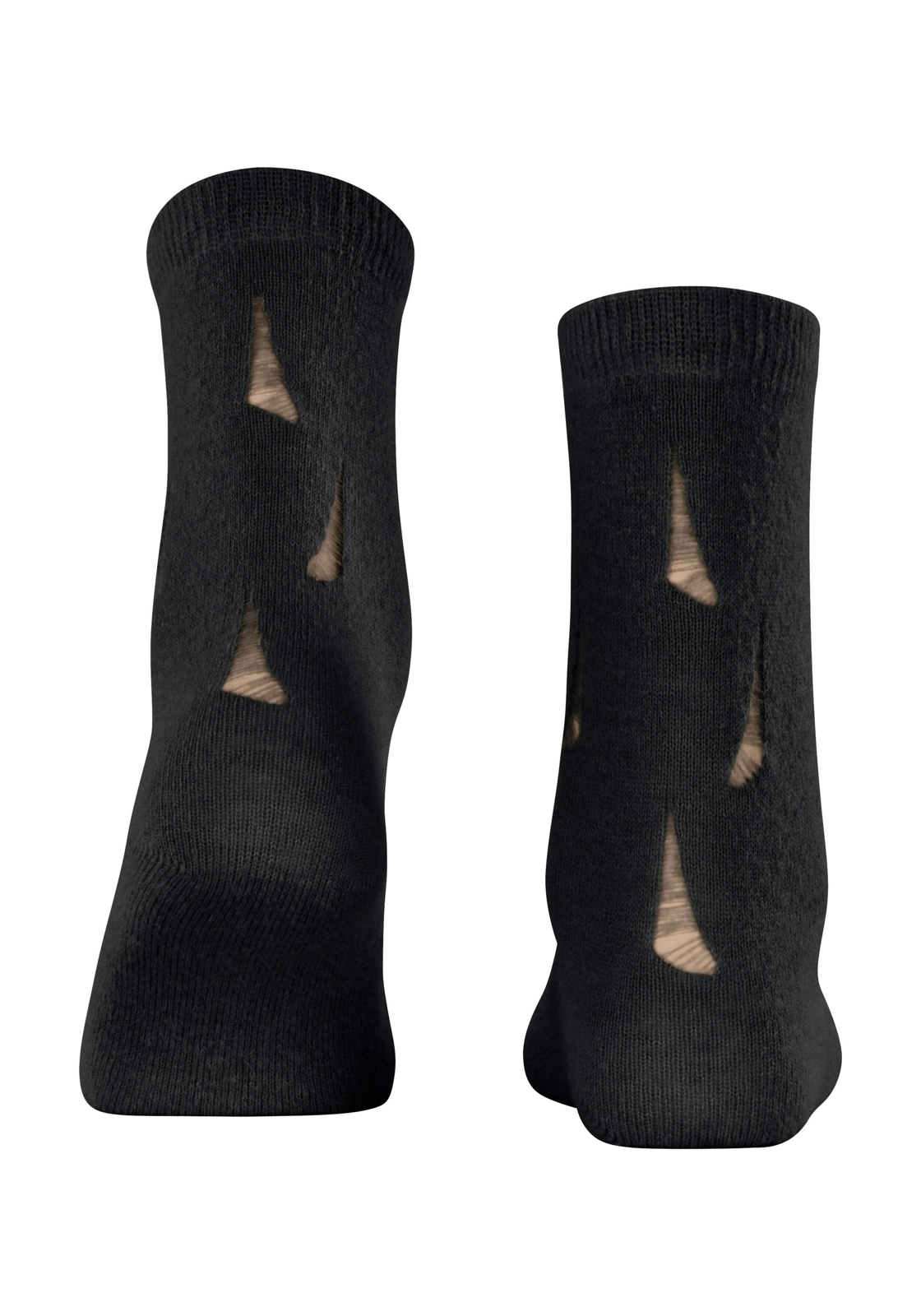 FALKE Distressed damessokken, zwart (black) FALKE Distressed damessokken, zwart (black)