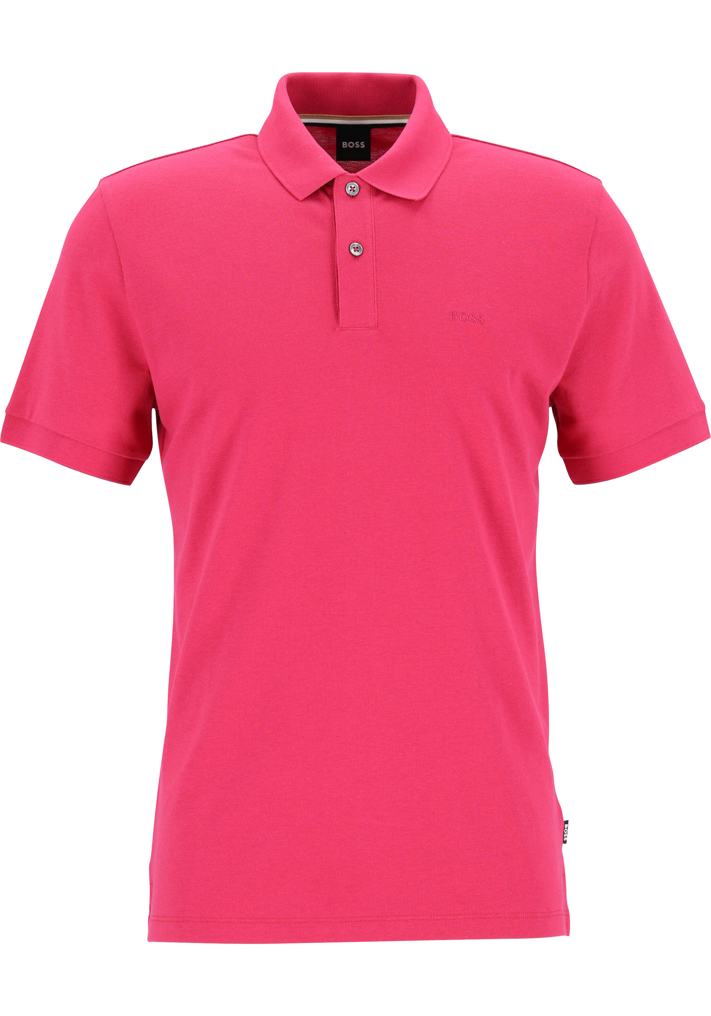 BOSS Pallas regular fit polo, pique, fel roze