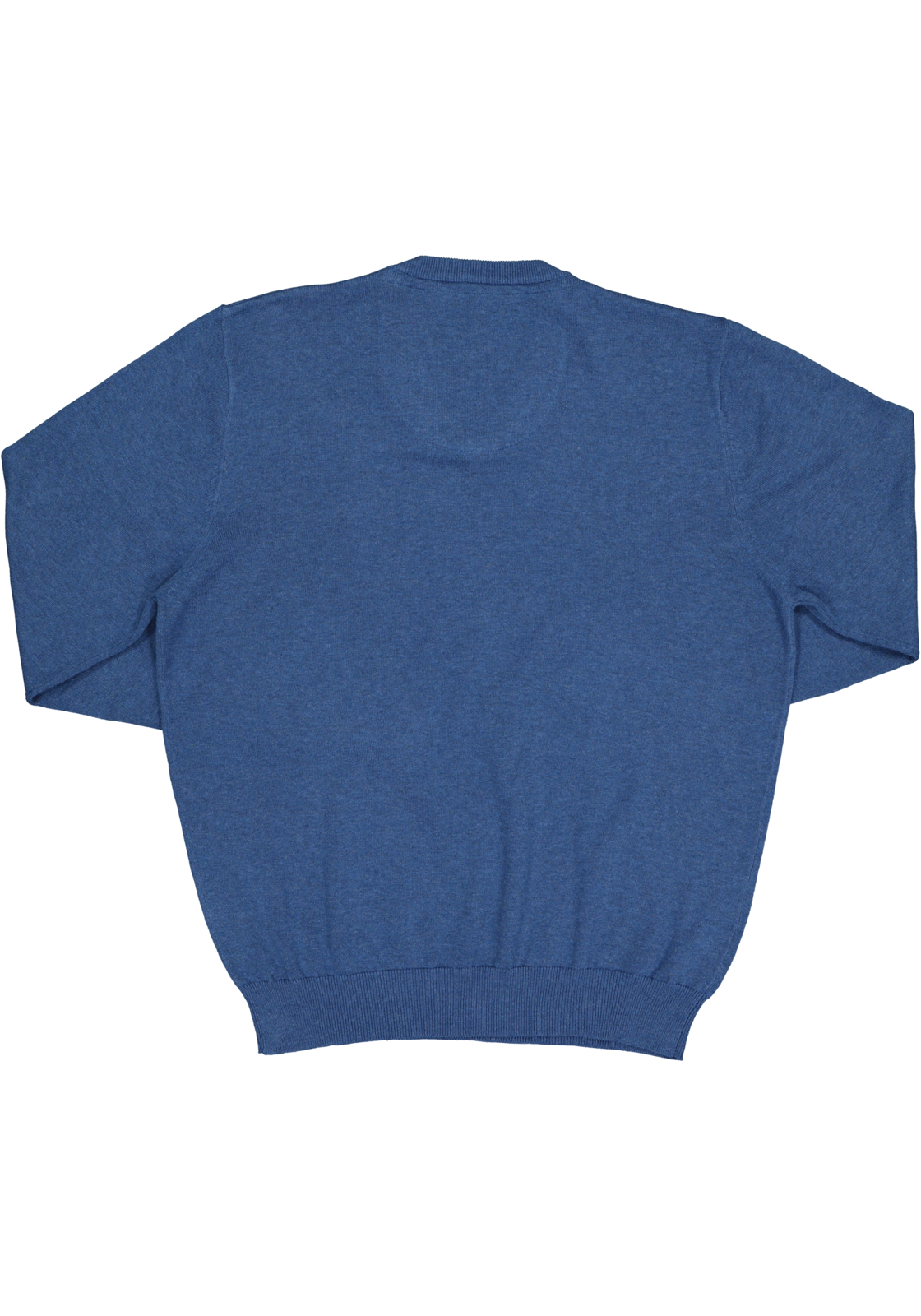 6-4049807141642_redmond_trui_HR Redmond heren trui katoen, V-hals, jeans-blauw