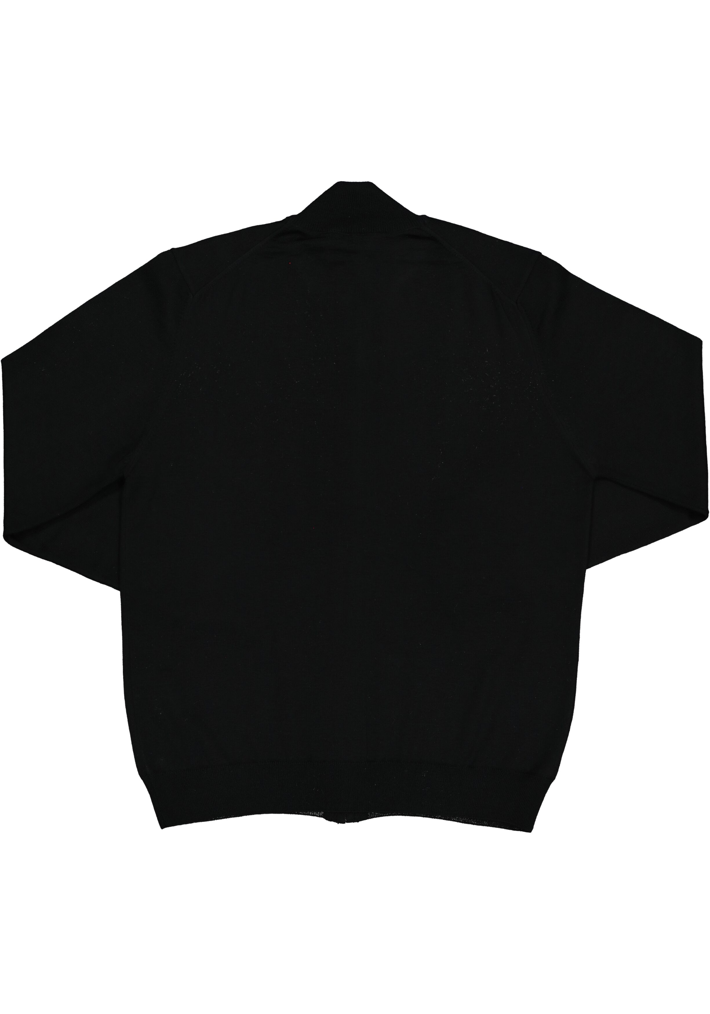 OLYMP modern fit vest wol, zwart met rits