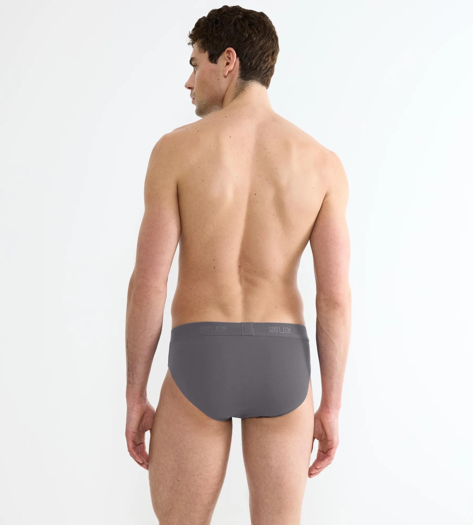 Sloggi Men SLG Base Brief, heren slip (2-pack), kobaltblauw en middengrijs