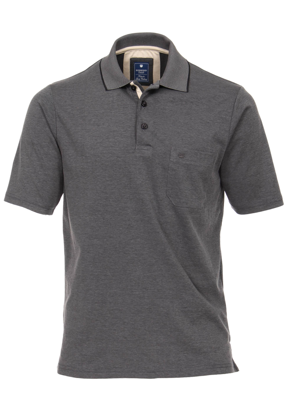 Redmond regular fit poloshirt, antraciet melange  Redmond regular fit poloshirt, antraciet melange