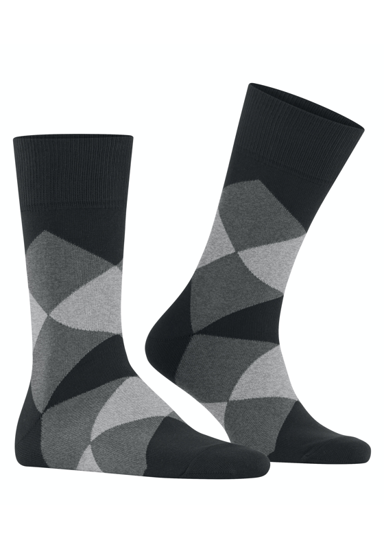 Burlington Clyde herensokken, zwart (black) Burlington Clyde herensokken, zwart (black)