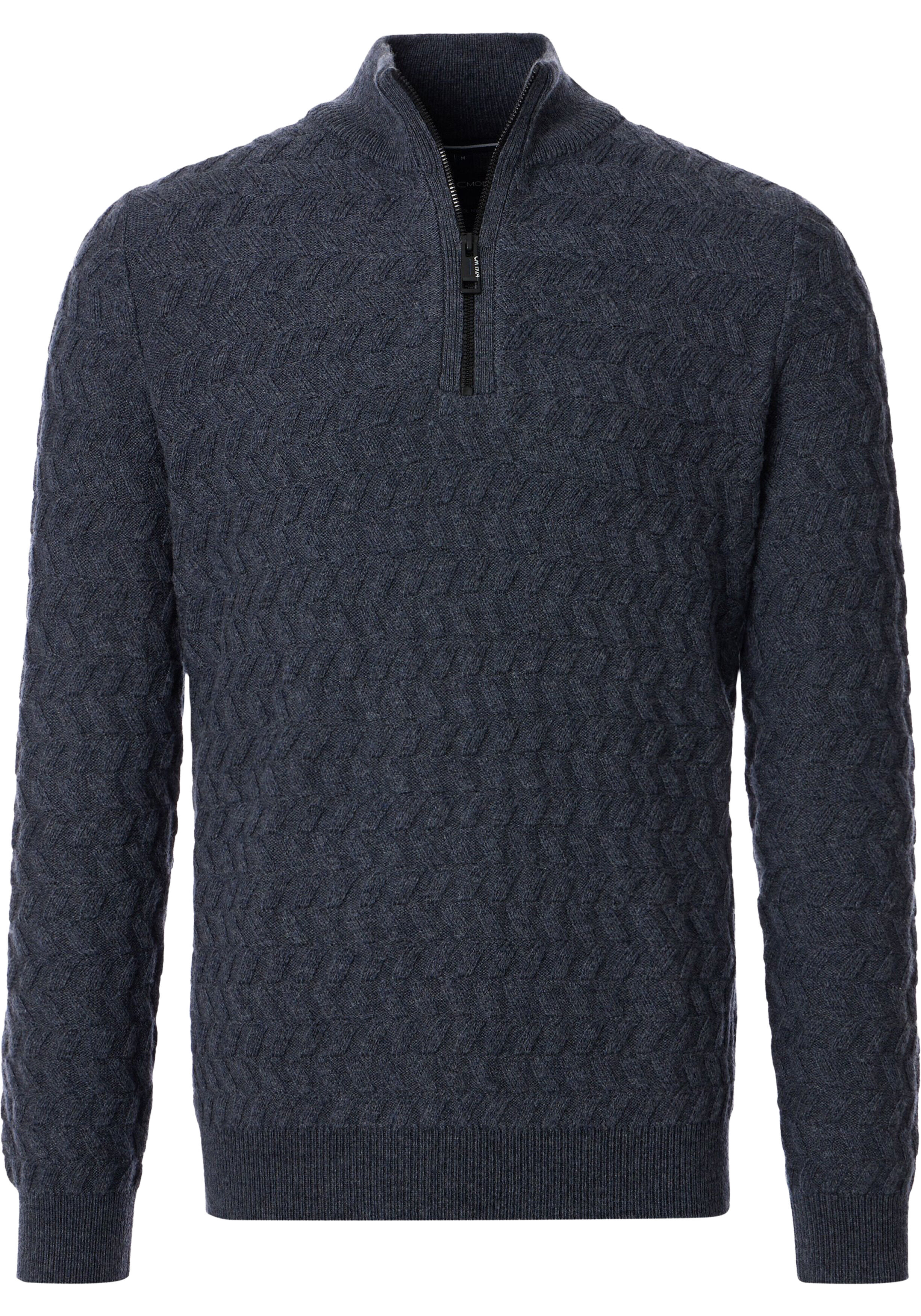 CASA MODA comfort fit schipperstrui, donkerblauw dessin