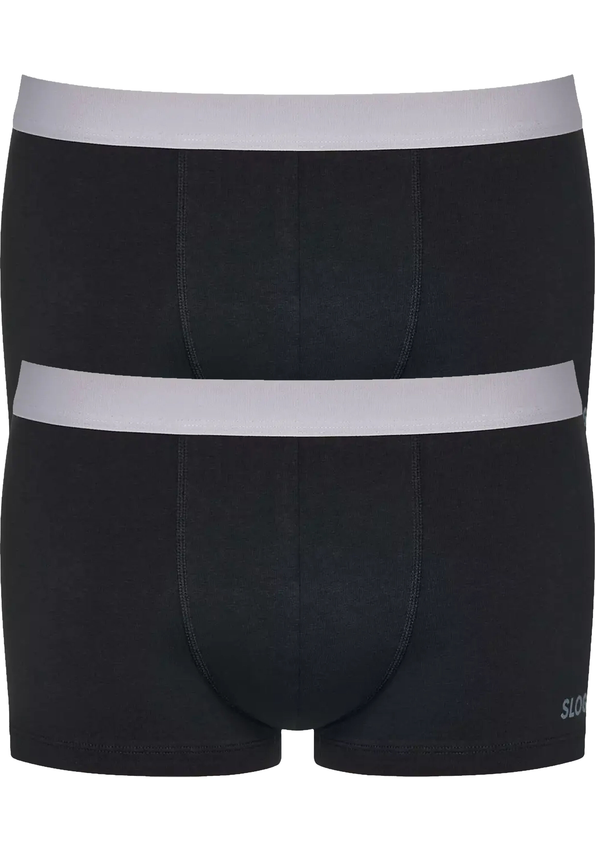 Sloggi Men GO ABC 2.0 Hipster, heren boxershort korte pijp (2-pack), zwart