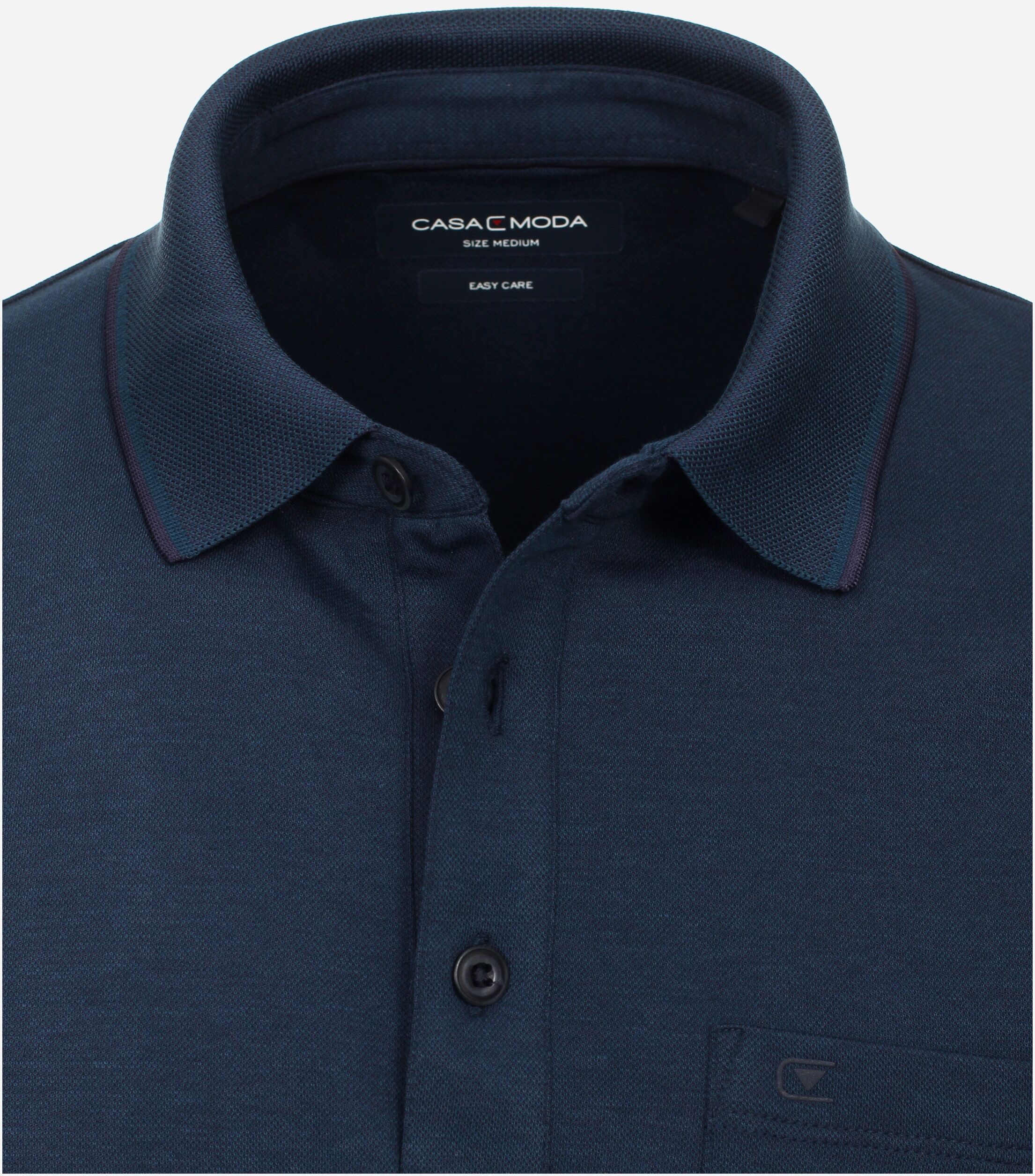 CASA MODA comfort fit heren polo, blauw