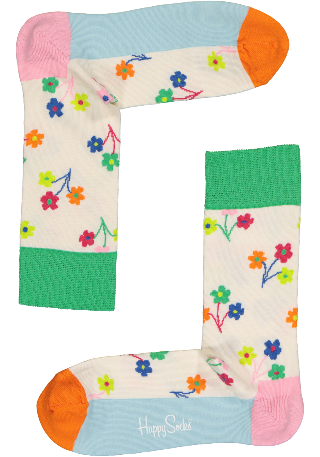 5-7333102504651_happy_socks_HR Happy Socks Flower Socks Gift Set (3-pack), gekleurde bloemenzee