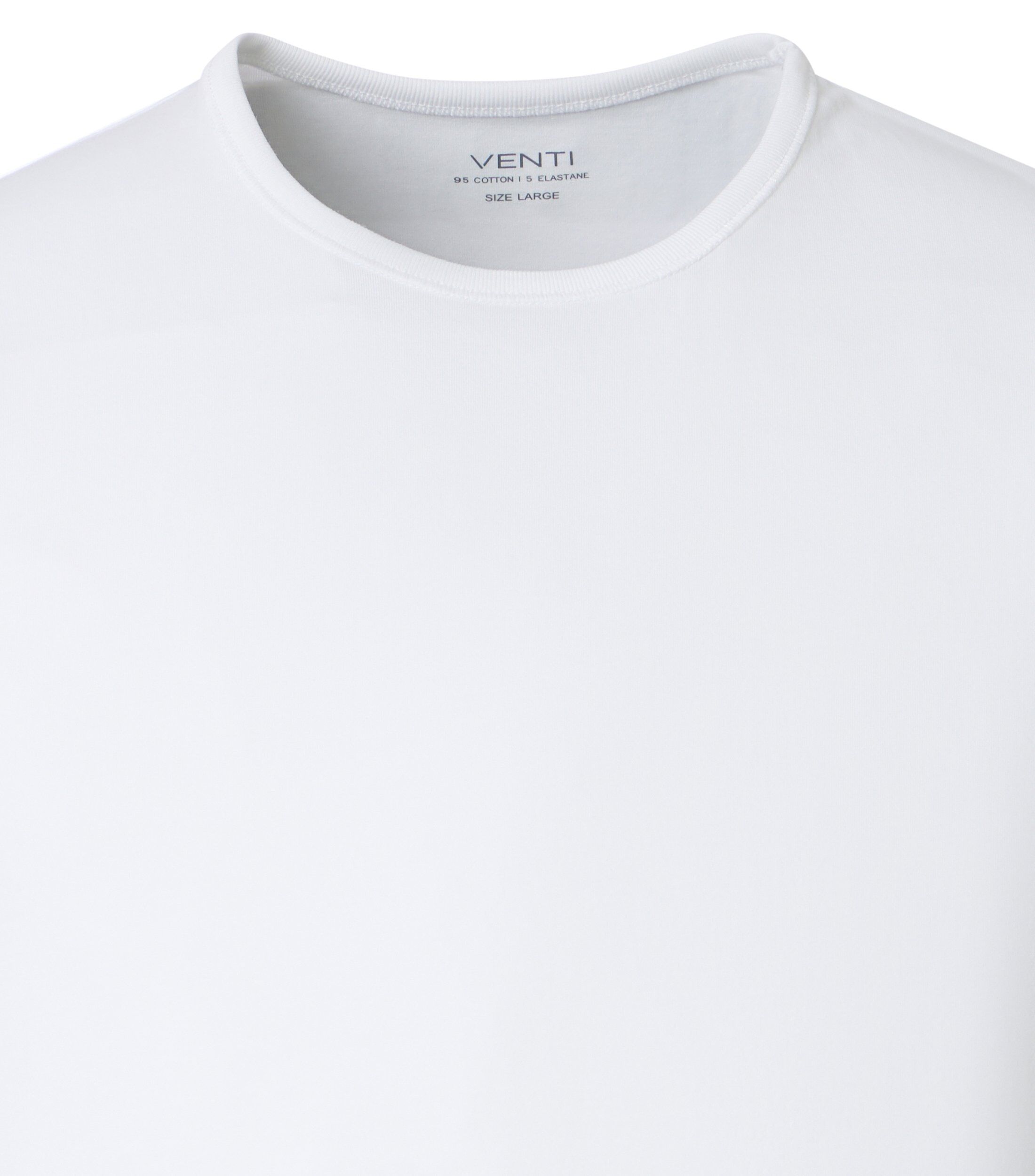 VENTI modern heren singlet (1-pack), wit