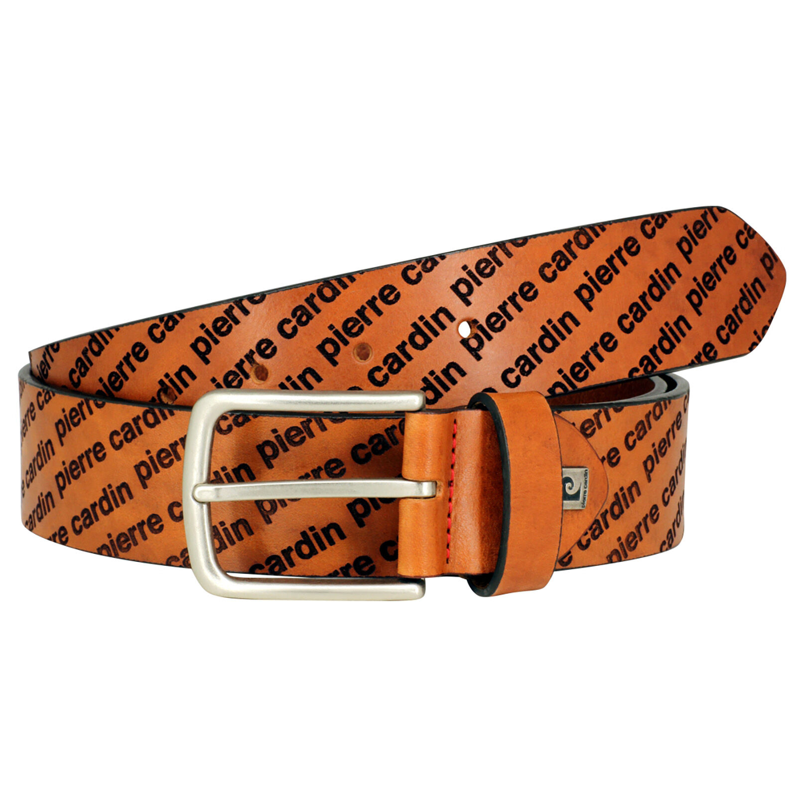 PIERRE CARDIN leren heren riem, cognac