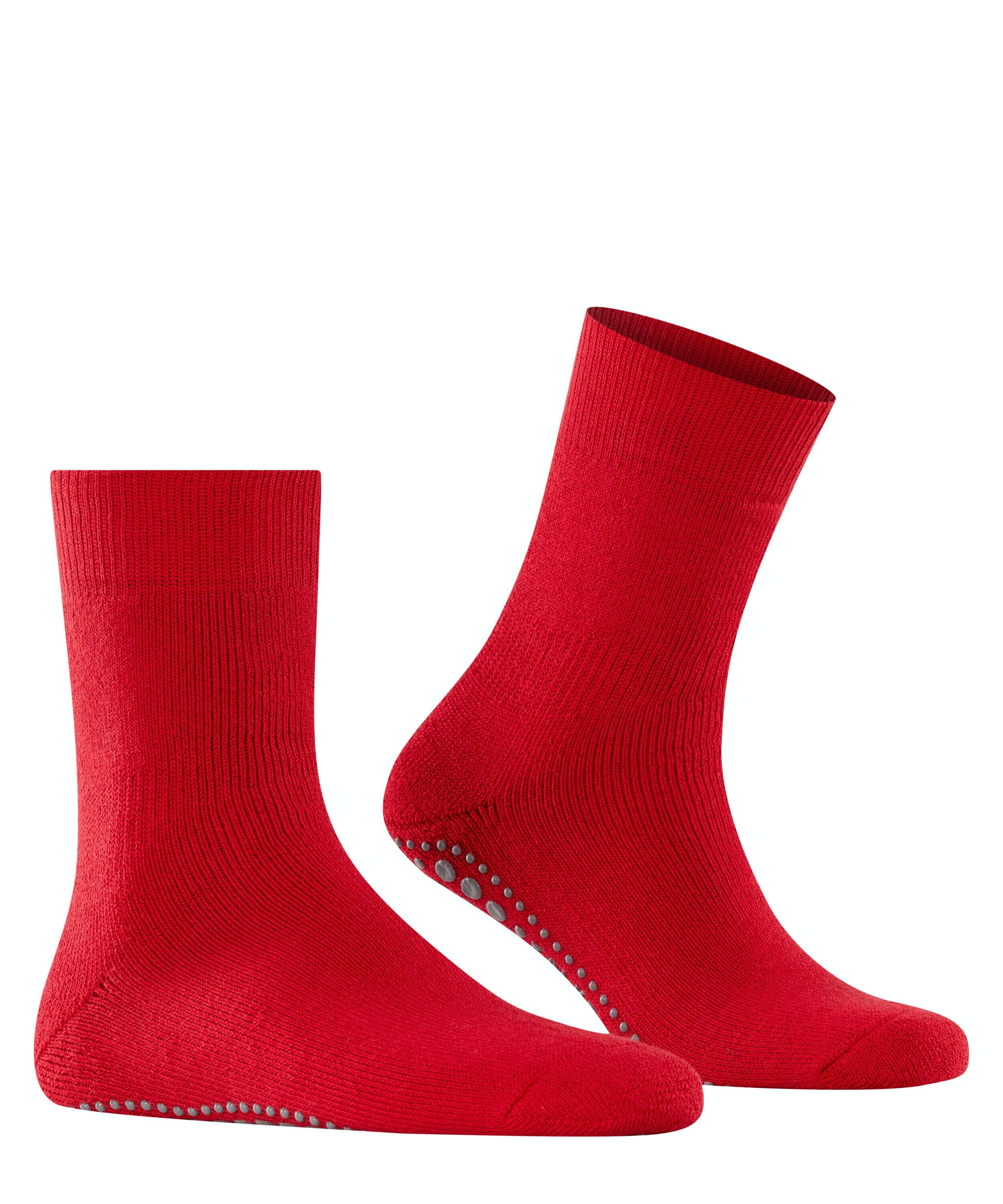 FALKE Homepads unisex huissokken, rood (scarlet)
