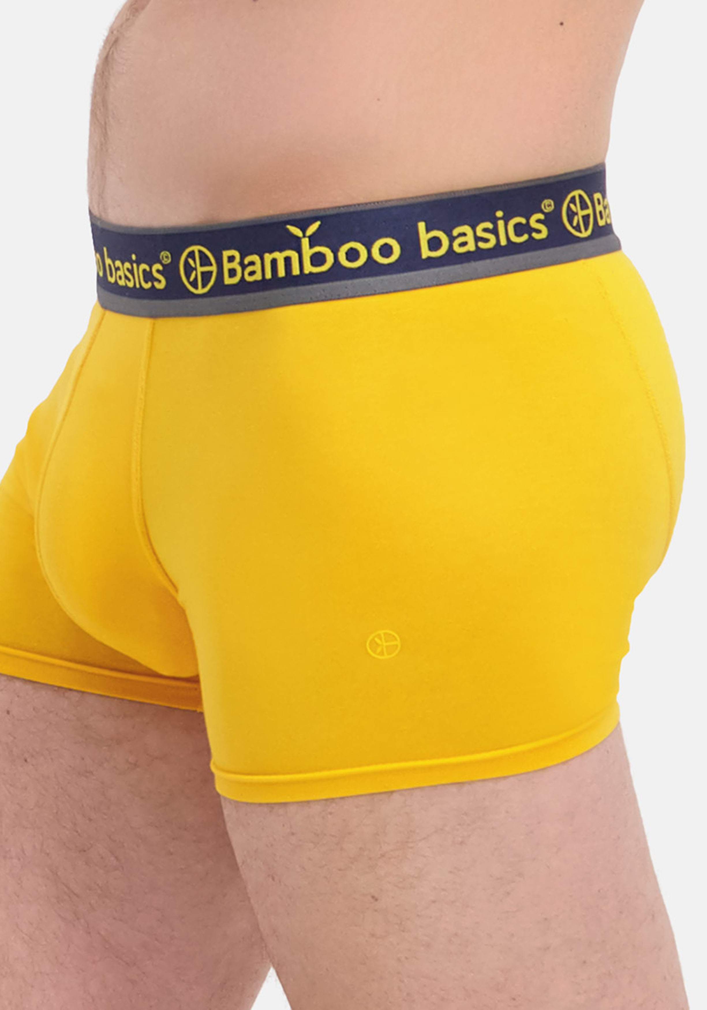 Bamboo Basics Liam trunk boxershorts (3-pack), heren korte boxershort, rood, zwart, oker