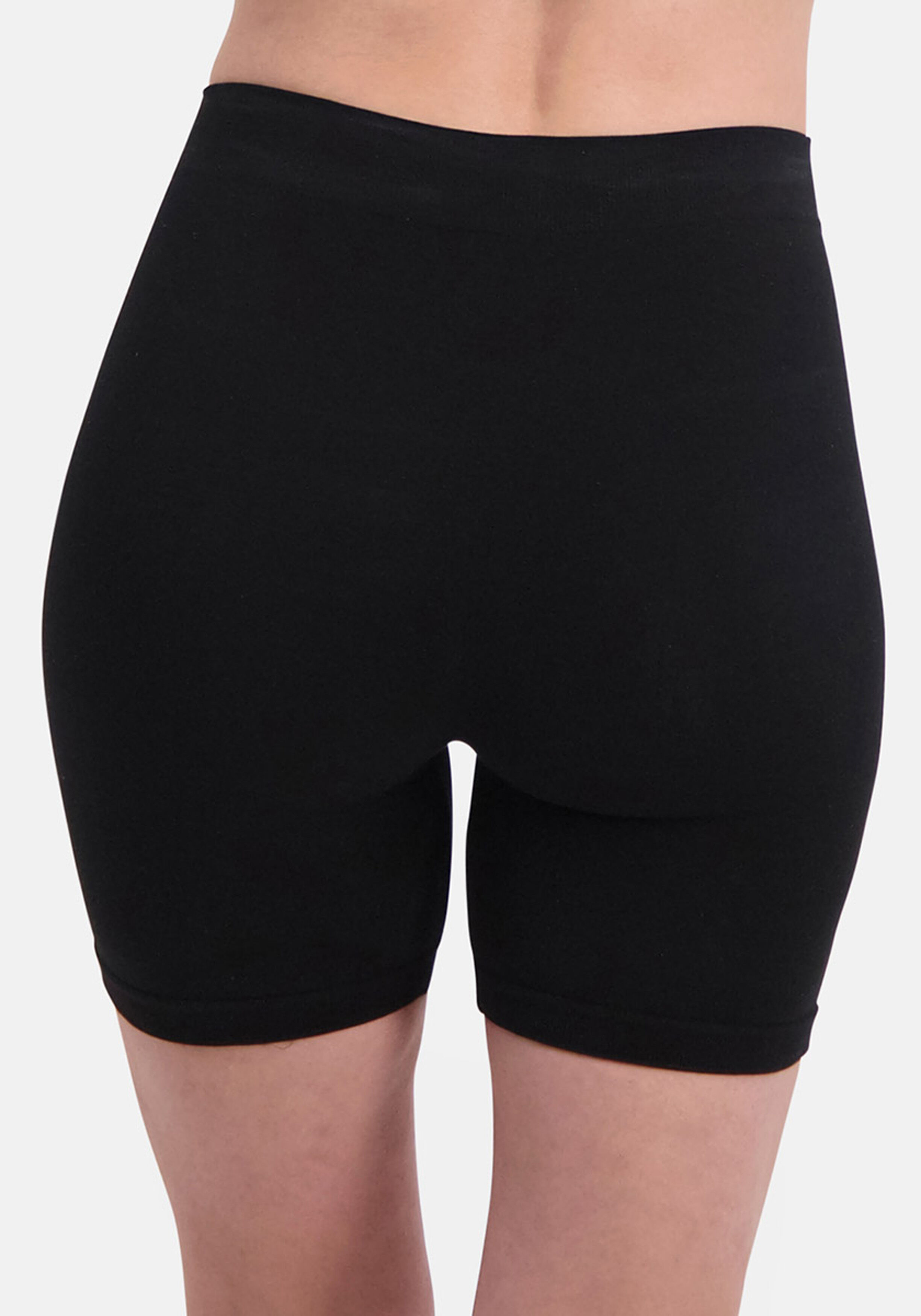 Bamboo Basics Suze seamless biker short, dames longshort naadloos, zwart