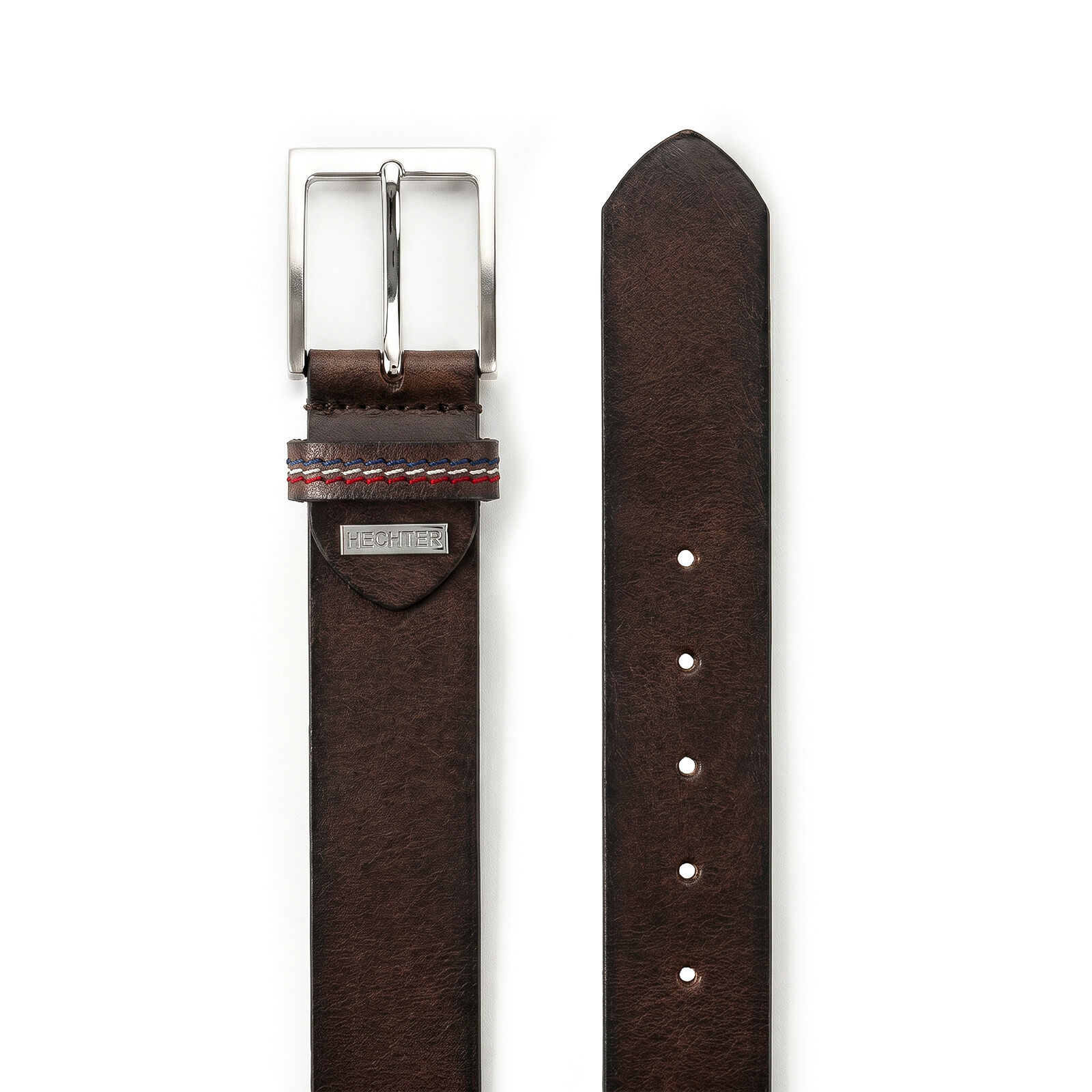 HECHTER leren heren riem, bruin