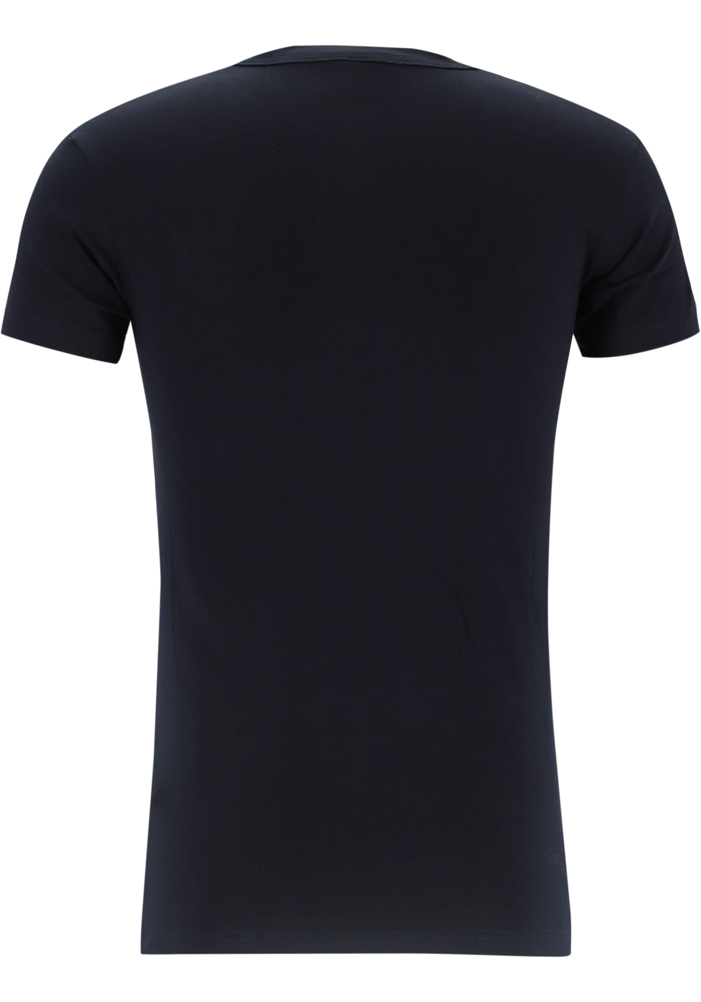 ALAN RED T-shirts OAKVILLE (2-pack), O-hals stretch, blauw