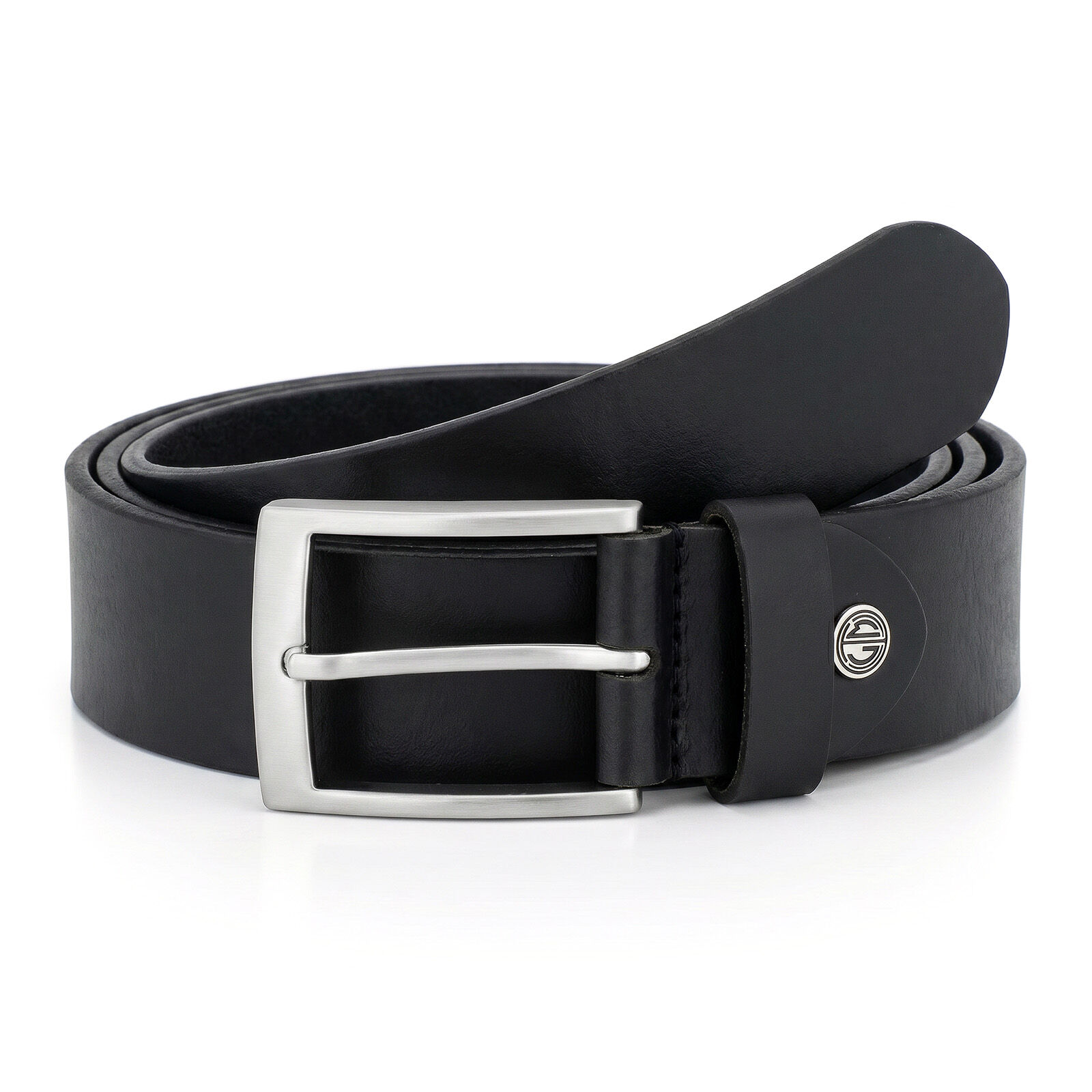 LINDENMANN leren heren riem, zwart