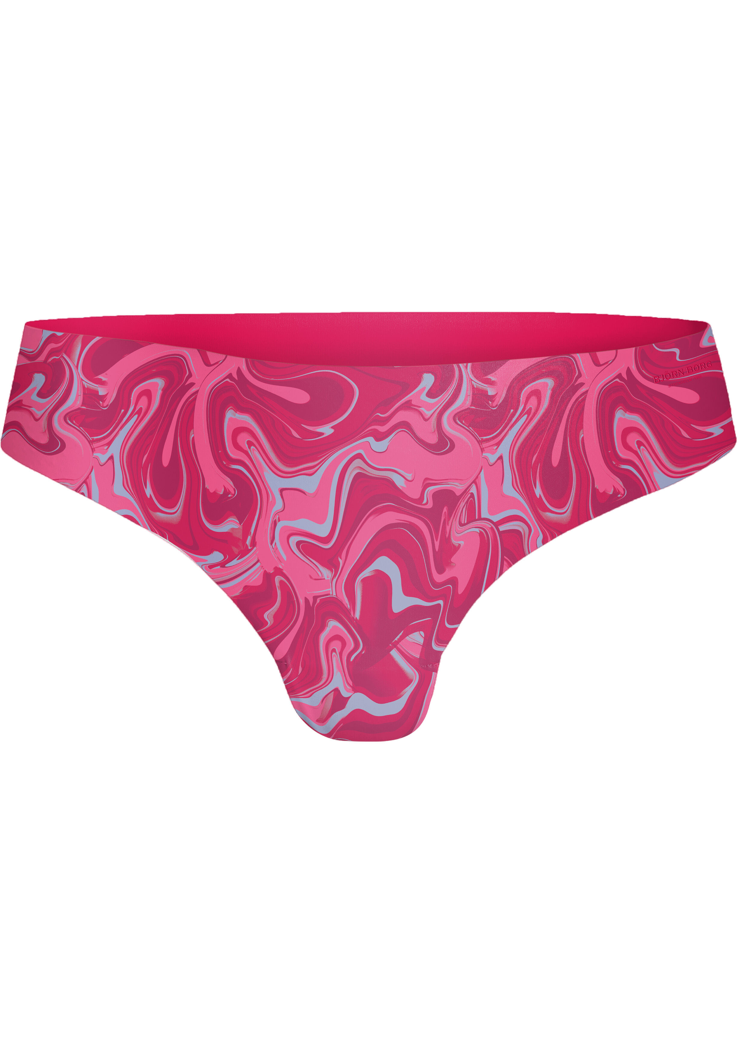 Bjorn Borg dames Invisible thong, string (3-pack), roze, print, groen