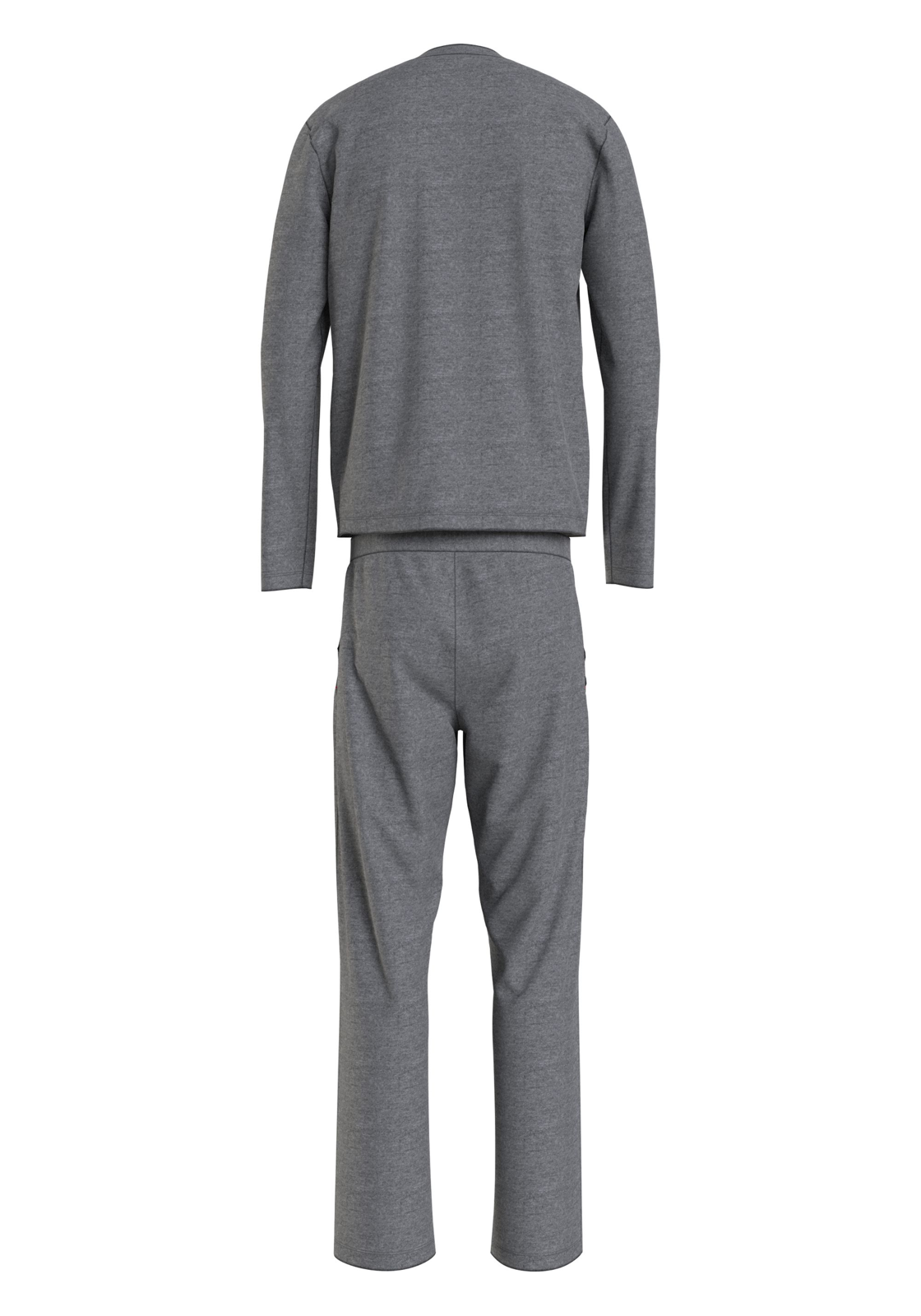 image_3_UM0UM03114P5Q_B_C3307wid Tommy Hilfiger heren pyjama O-hals, PJ Set jersey, grijs