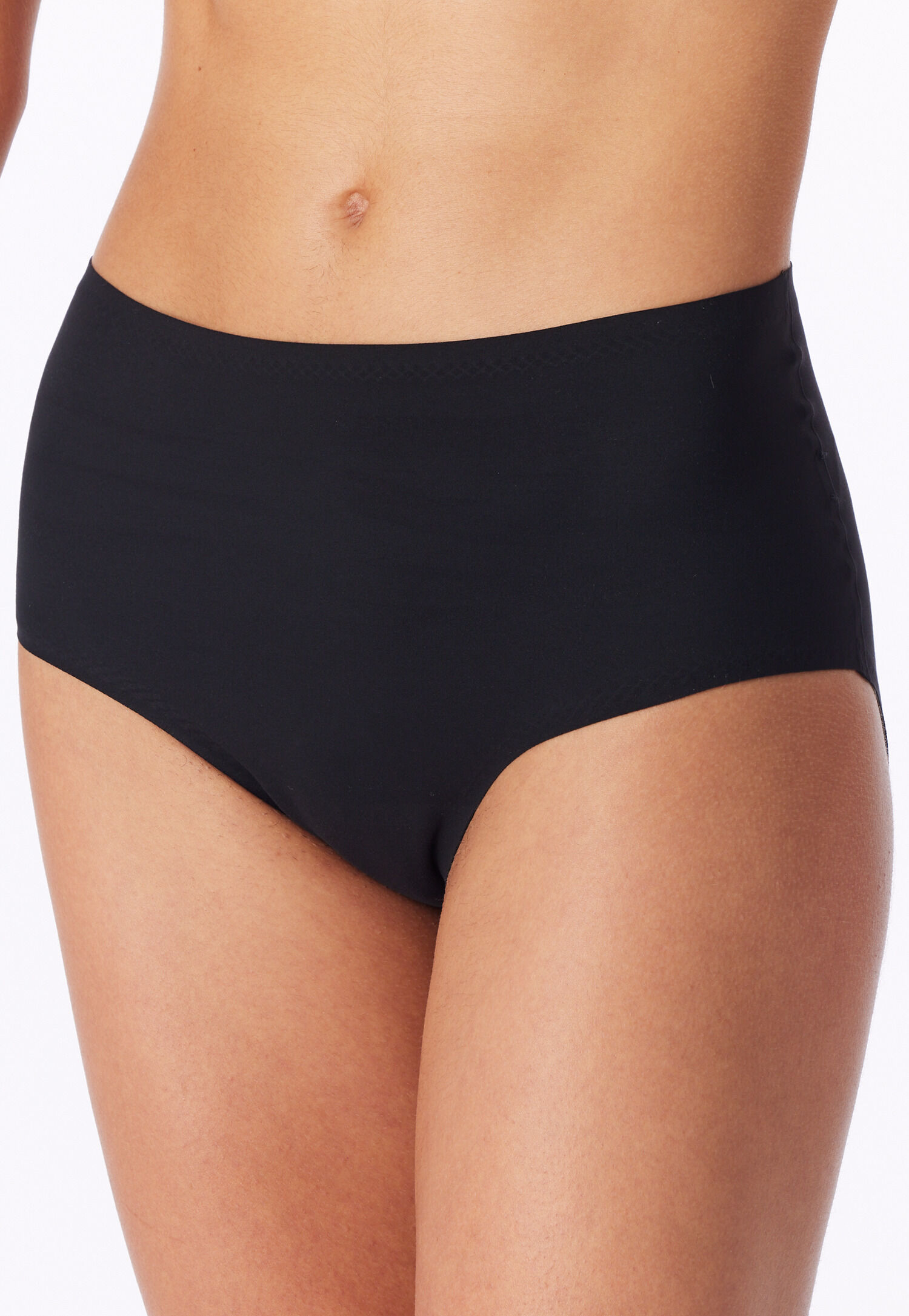 SCHIESSER Invisible Soft dames maxi slip (1-pack), zwart                          