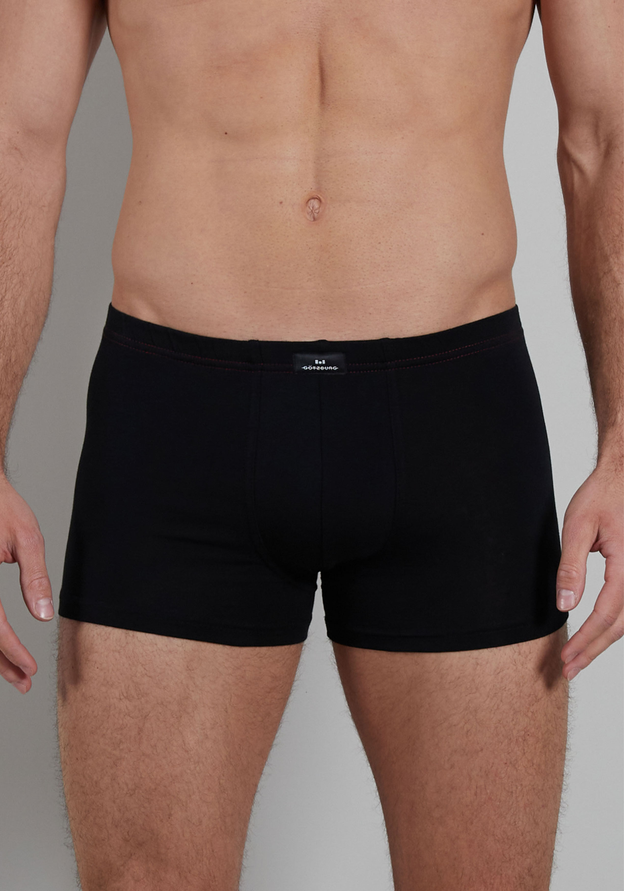 Gotzburg heren boxers (3-pack), normale lengte, zwart
