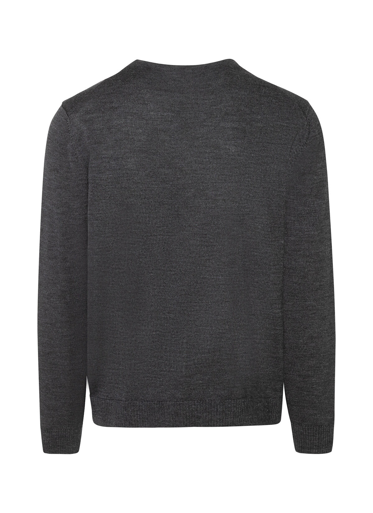 MAERZ Regular Fit heren vest wol, antraciet grijs