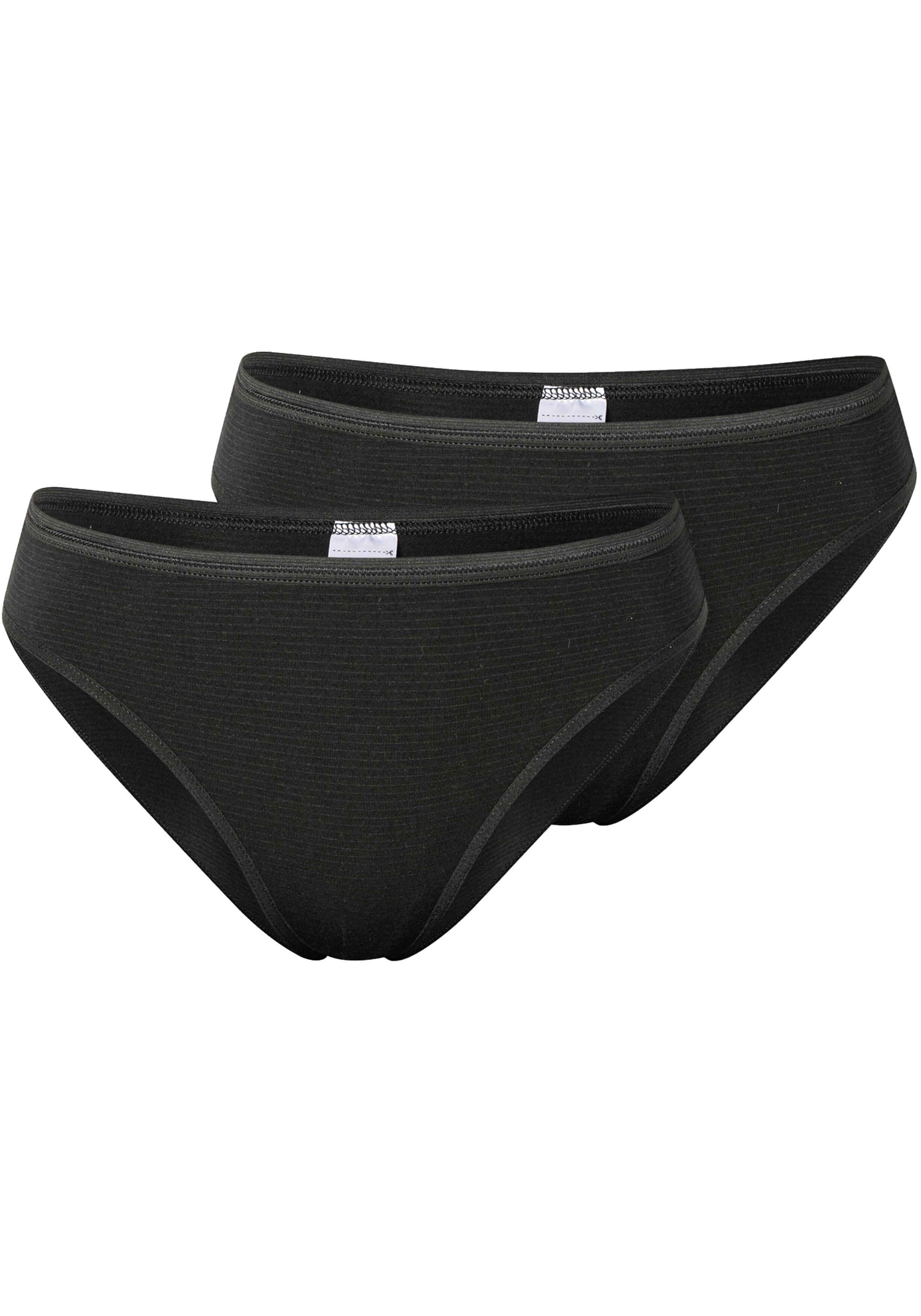 SCHIESSER Modal Essentials slip (2-pack), dames tai-slips zwart