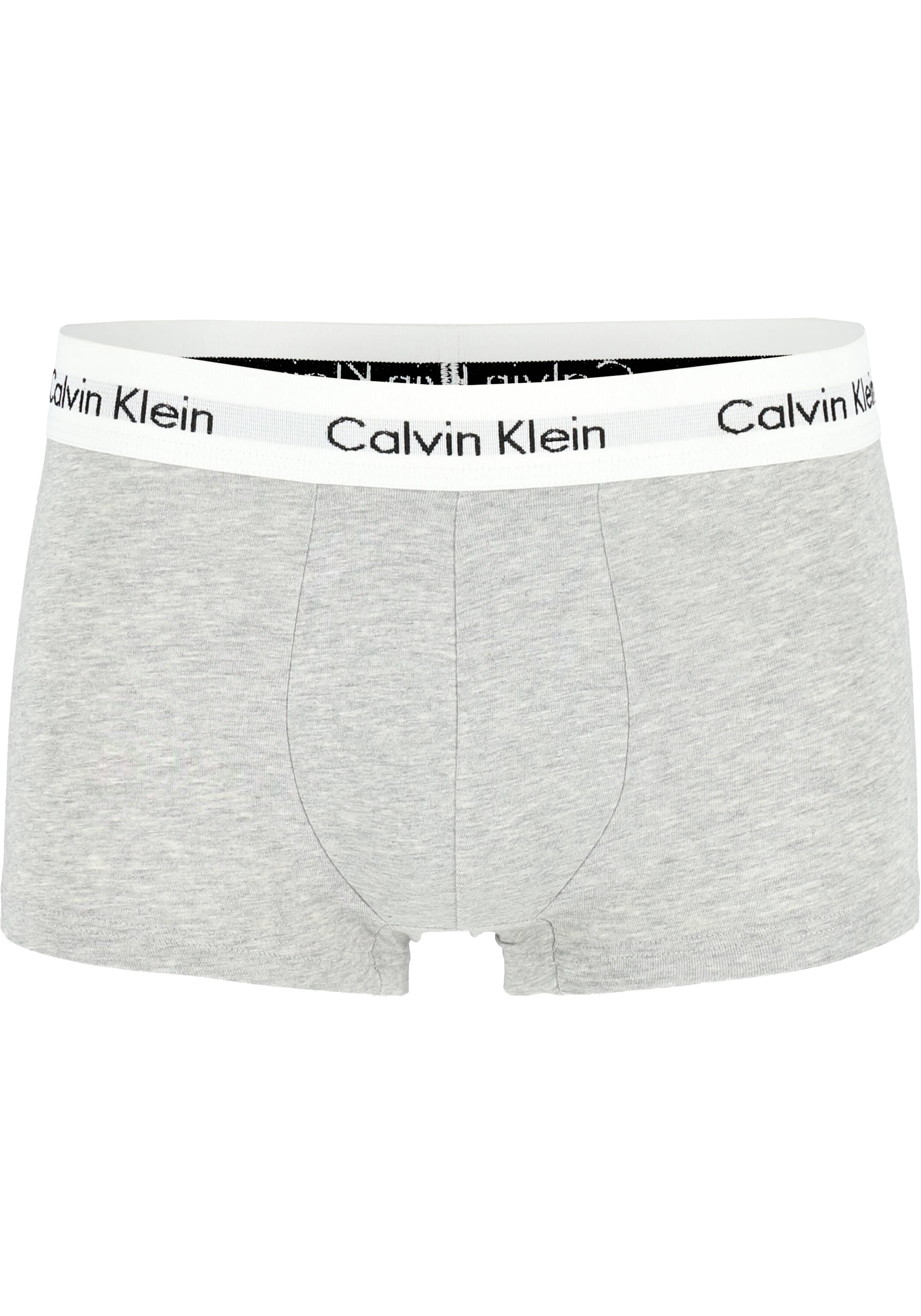 Calvin Klein low rise trunks (3-pack), lage heren boxers kort, zwart, grijs en wit