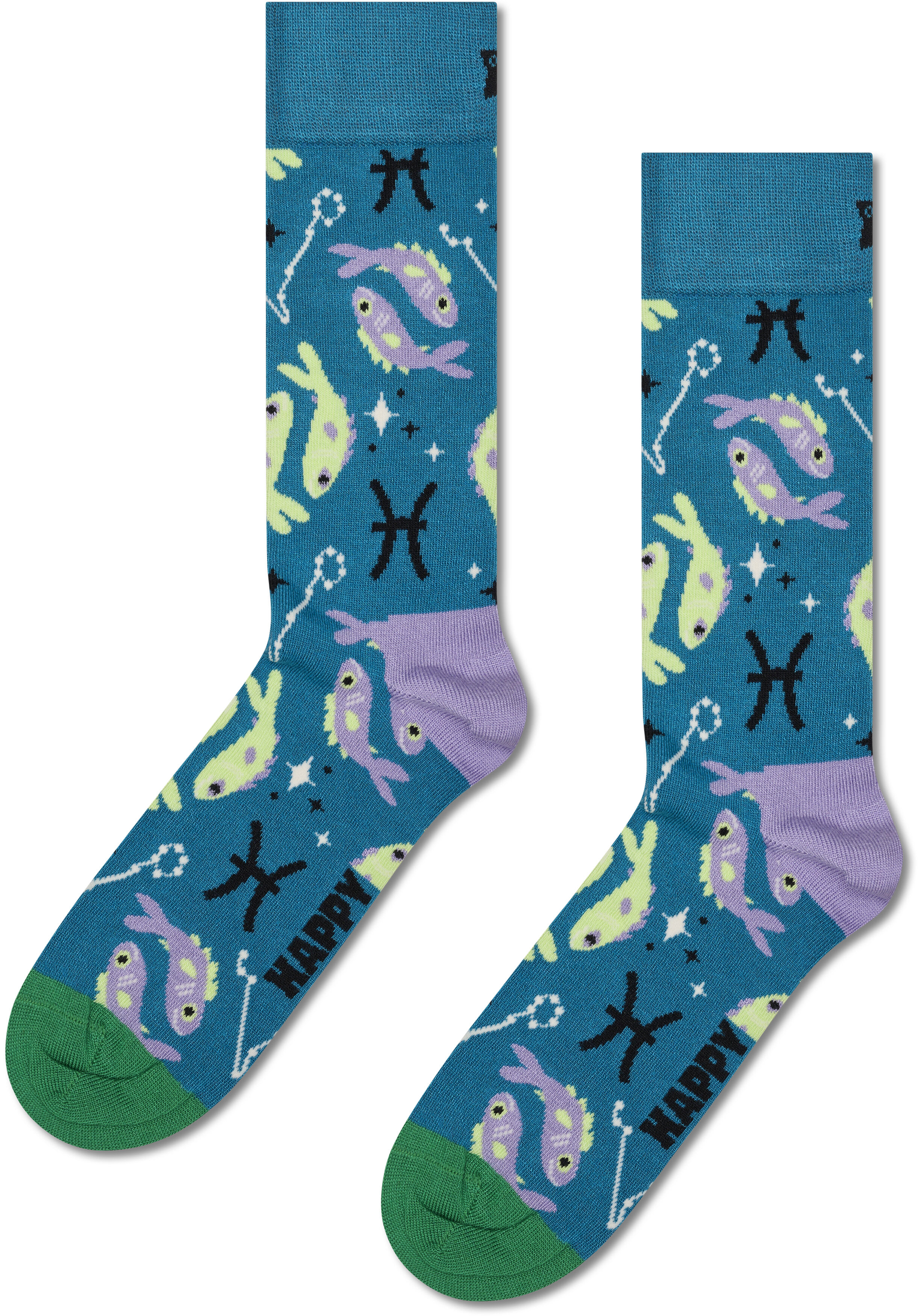 Happy Socks Pisces Sock, unisex sokken, navy