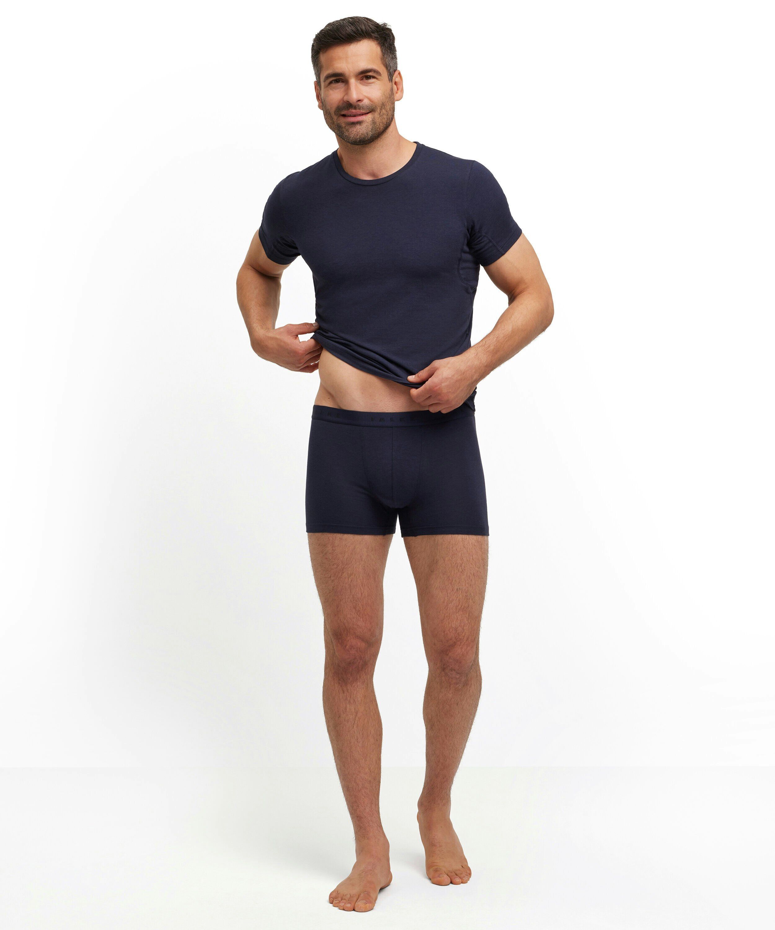 FALKE heren boxer Daily Climate Control, boxers normale lengte, donkerblauw (midnight)