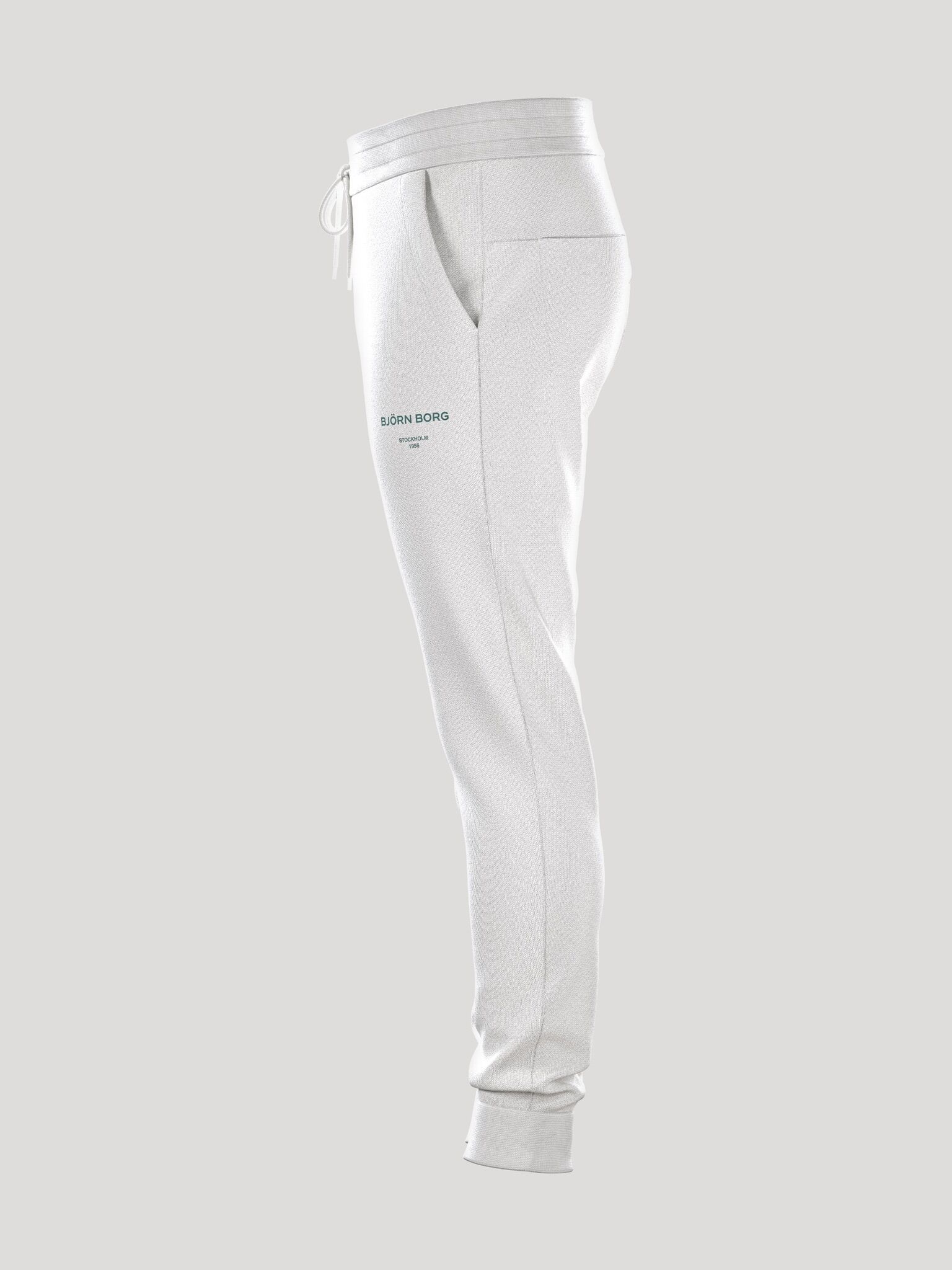 Bjorn Borg Essential 1 Pants, heren joggingbroek, wit