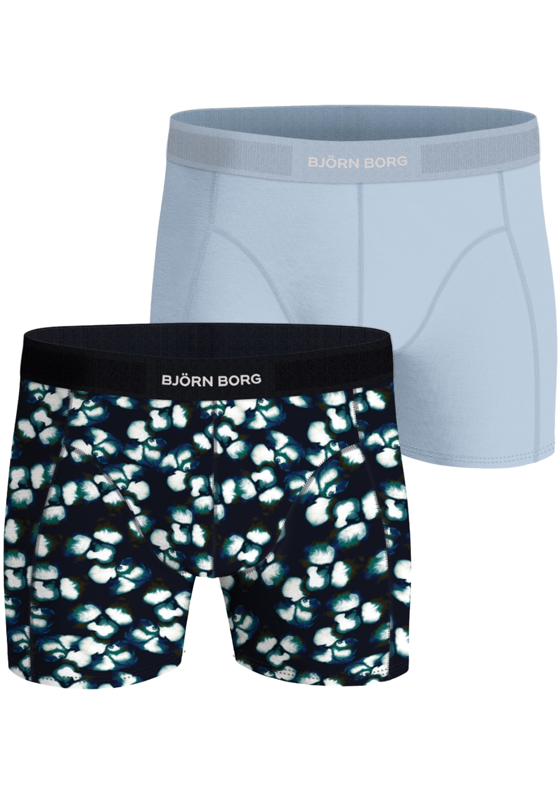 1-7321465558428-bjorn_borg_HR Bjorn Borg Cotton Stretch boxers, heren boxers normale lengte (2-pack), multicolor