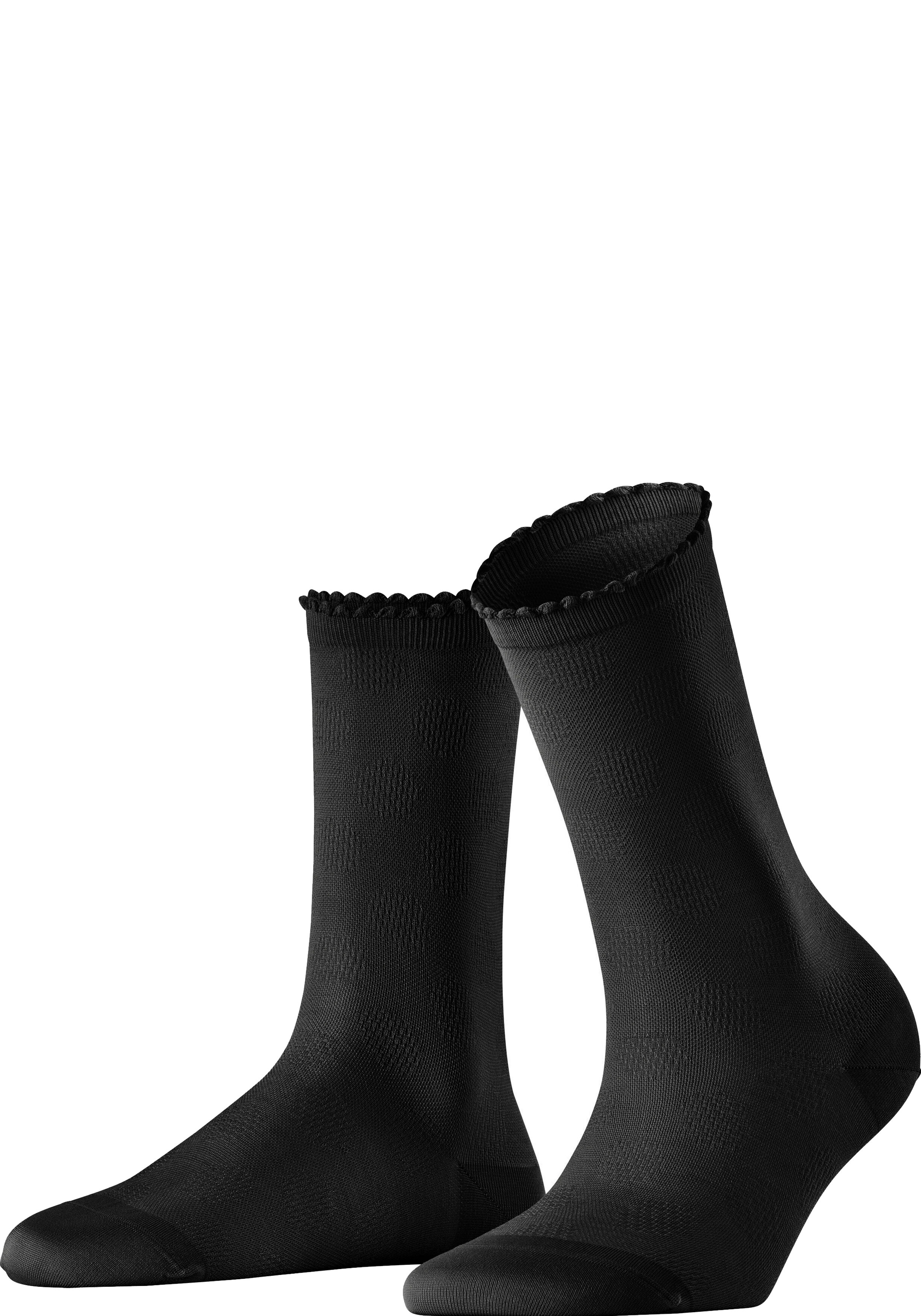 FALKE Bold Dot damessokken, zwart (black)