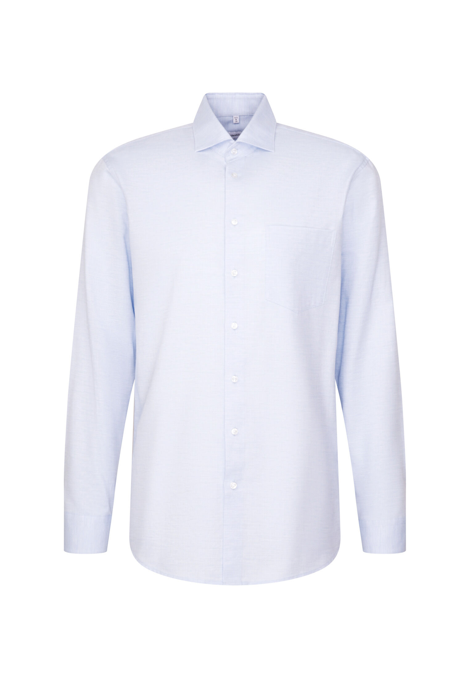Seidensticker comfort fit overhemd, structuur, blauw