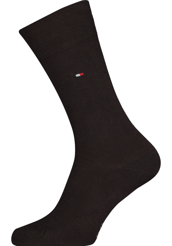 Tommy Hilfiger Classic Socks (2-pack), herensokken katoen, donkerbruin Tommy Hilfiger Classic Socks (2-pack), herensokken katoen, donkerbruin