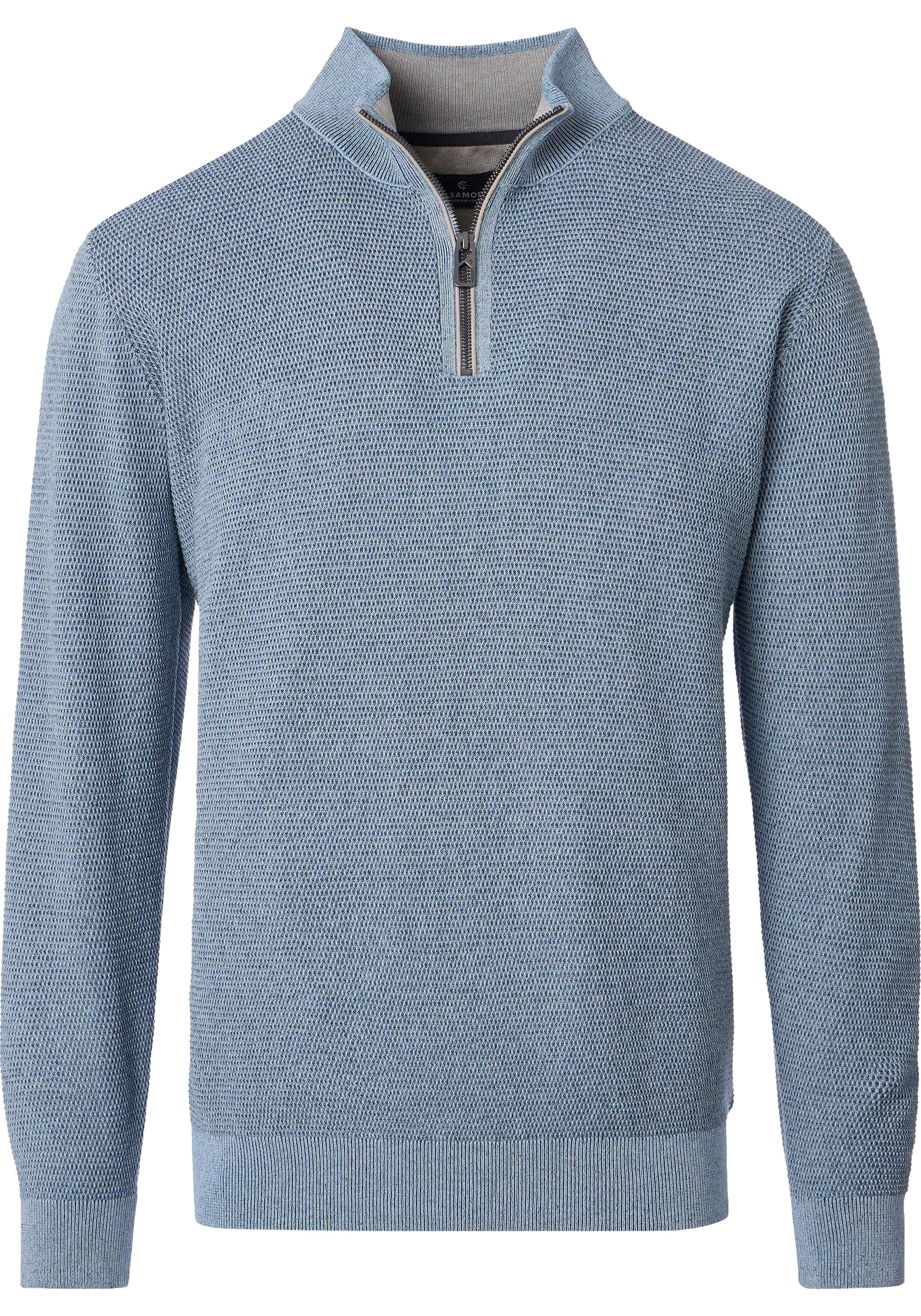CASA MODA comfort fit schipperstrui, lichtblauw