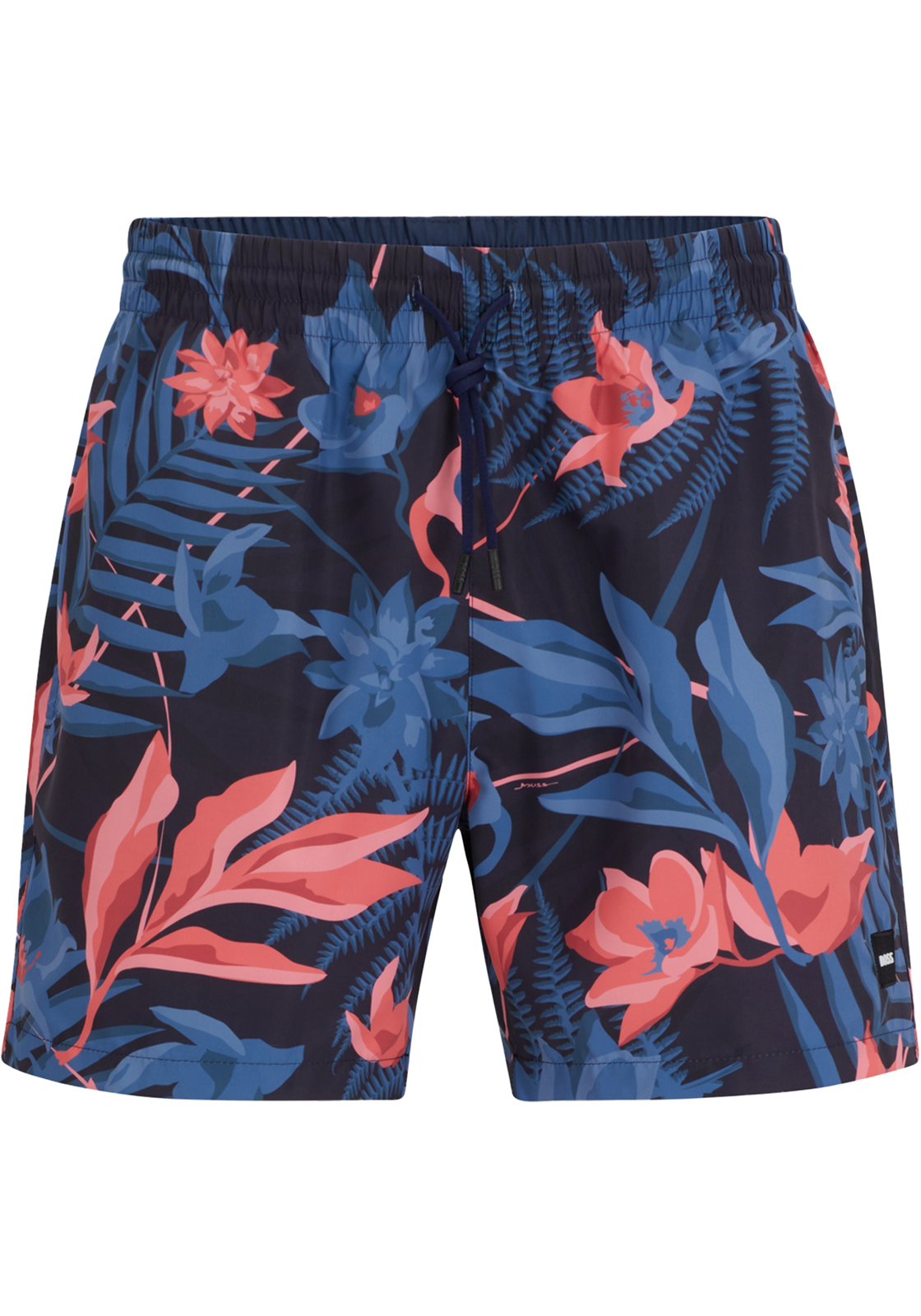 1-4063539658537-shorts-hugo_boss_HR HUGO BOSS Piranha swim shorts, heren zwembroek, navy blauw dessin