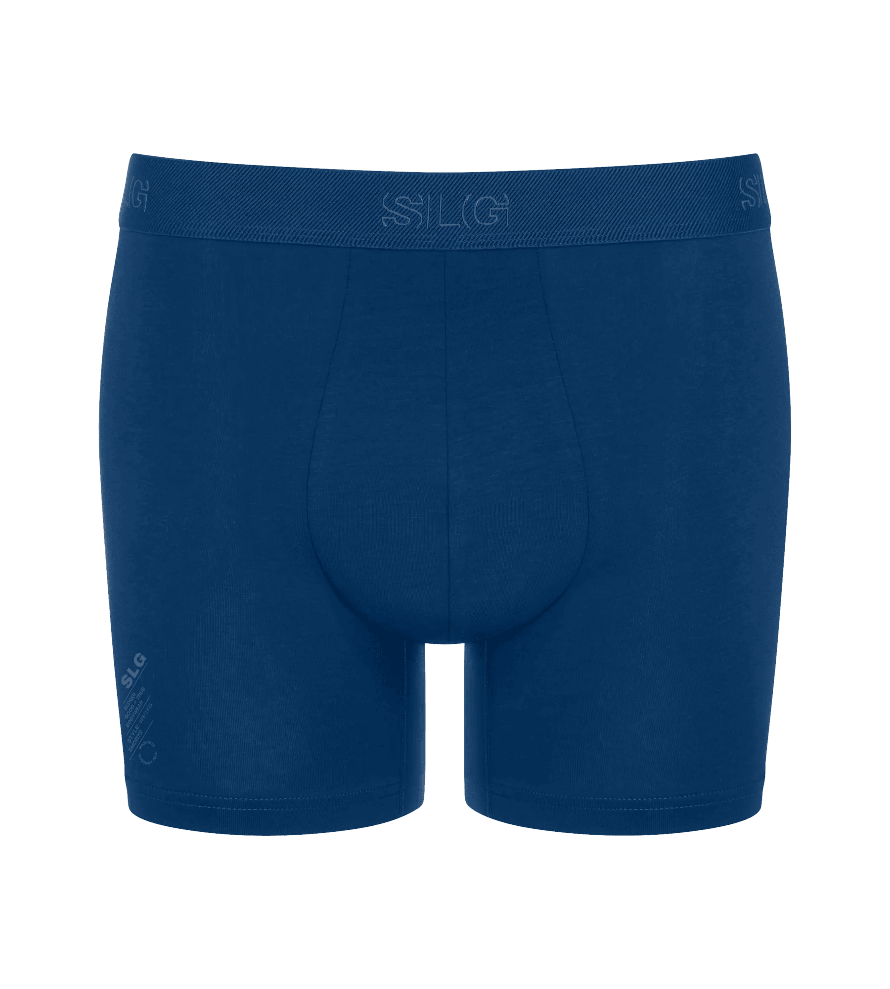 Sloggi Men SLG Base Short, heren boxershort korte pijp (2-pack), donkergrijs en kobaltblauw