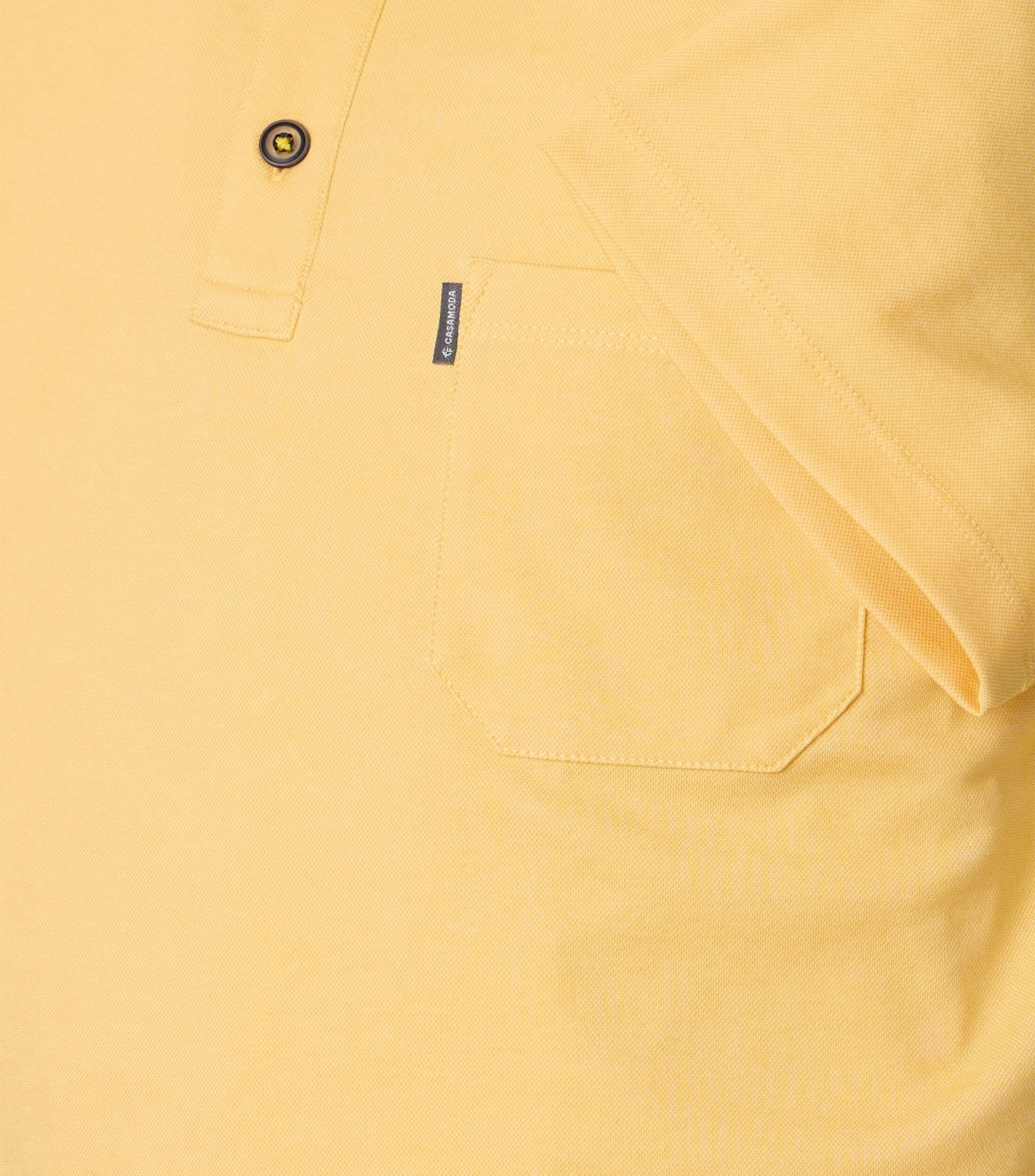 CASA MODA comfort fit heren polo, geel