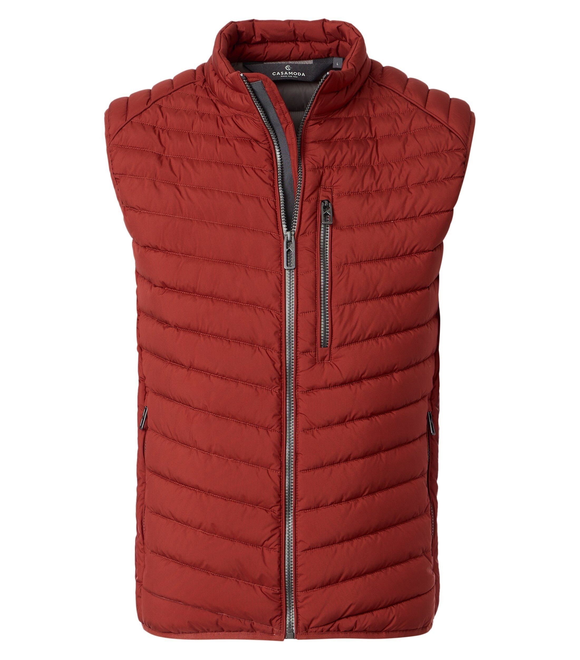 CASA MODA comfort fit bodywarmer, rood, donkerblauw, wit