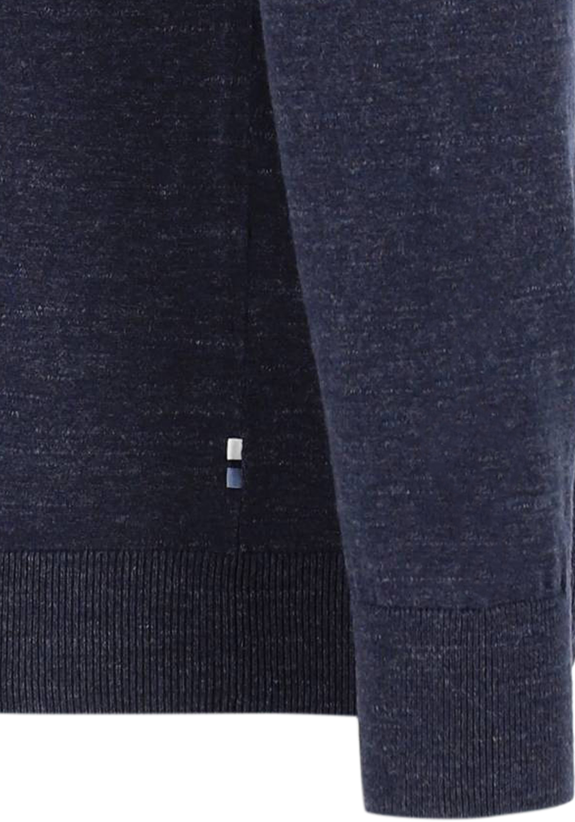 OLYMP modern fit trui katoen, turtleneck, marine blauw melange OLYMP modern fit trui katoen, turtleneck, marine blauw melange