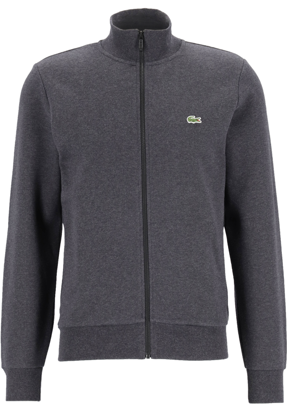 Lacoste heren sweatvest, met rits, antraciet grijs Lacoste heren sweatvest, met rits, antraciet grijs